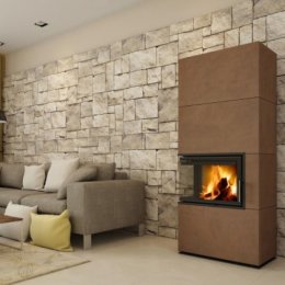 Изразцовая печь-камин Hein Solid L Akum керамика